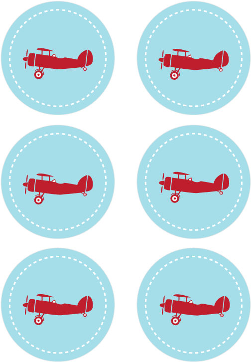 Airplane Printables Download Here Vintage Airplane - Free Airplane Birthday Party Printables (612x792), Png Download