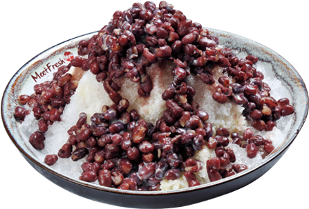 Taro Shaved Ice - Frijoles Negros (500x408), Png Download
