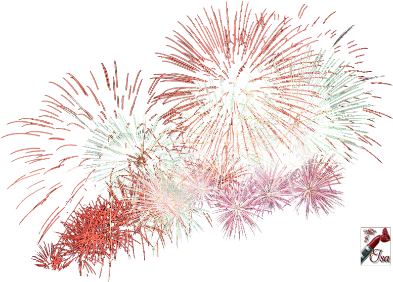 Tube Feux D'artifice - Feux D Artifice Word (825x566), Png Download