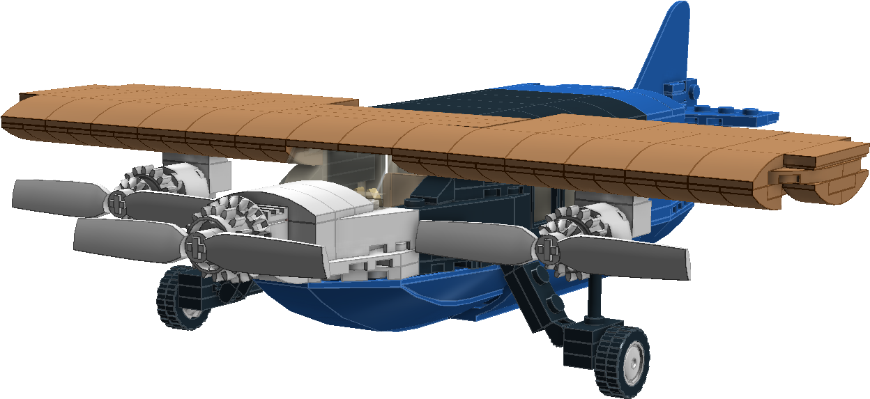 Lego Ideas Product Ideas Vintage Trimotor Plane Albatros - Model Aircraft (1431x665), Png Download