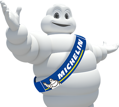 Michelin Bibendum - Michelin (409x366), Png Download