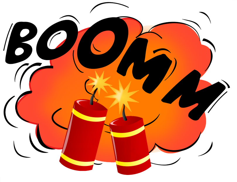 La Vente De Pétards Et De Feux D'artifice Est Interdite - Explosion Onomatopoeia (809x621), Png Download