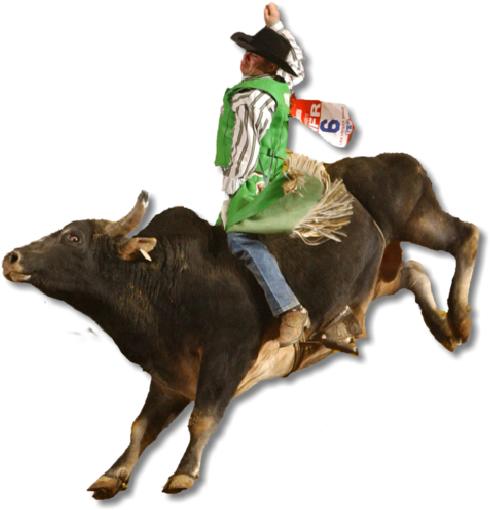Bulls On The Beach A Bucking Event - Bull Riding (842x564), Png Download