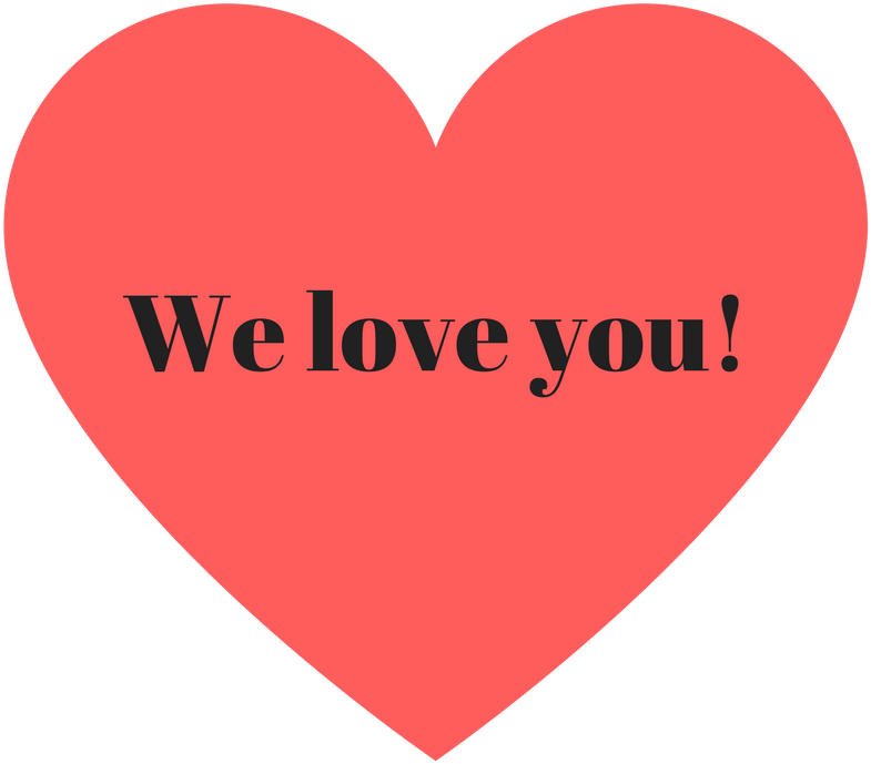 We Love You - Mothers Day Heart Clipart (800x800), Png Download