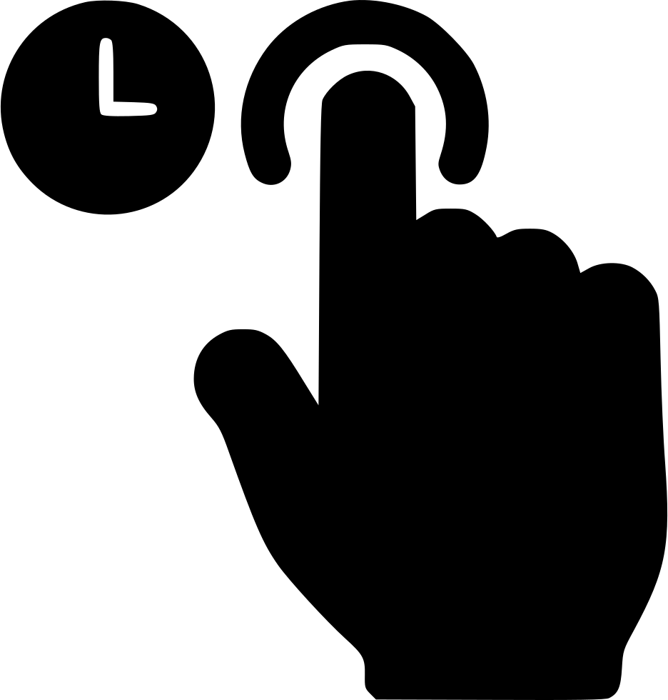 Click And Hold Comments - Cursor Finger Mouse Click (936x980), Png Download