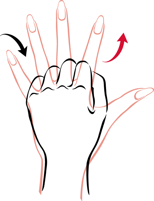 To Strengthen Hands, Stretch And Spread Fingers As (600x780), Png Download