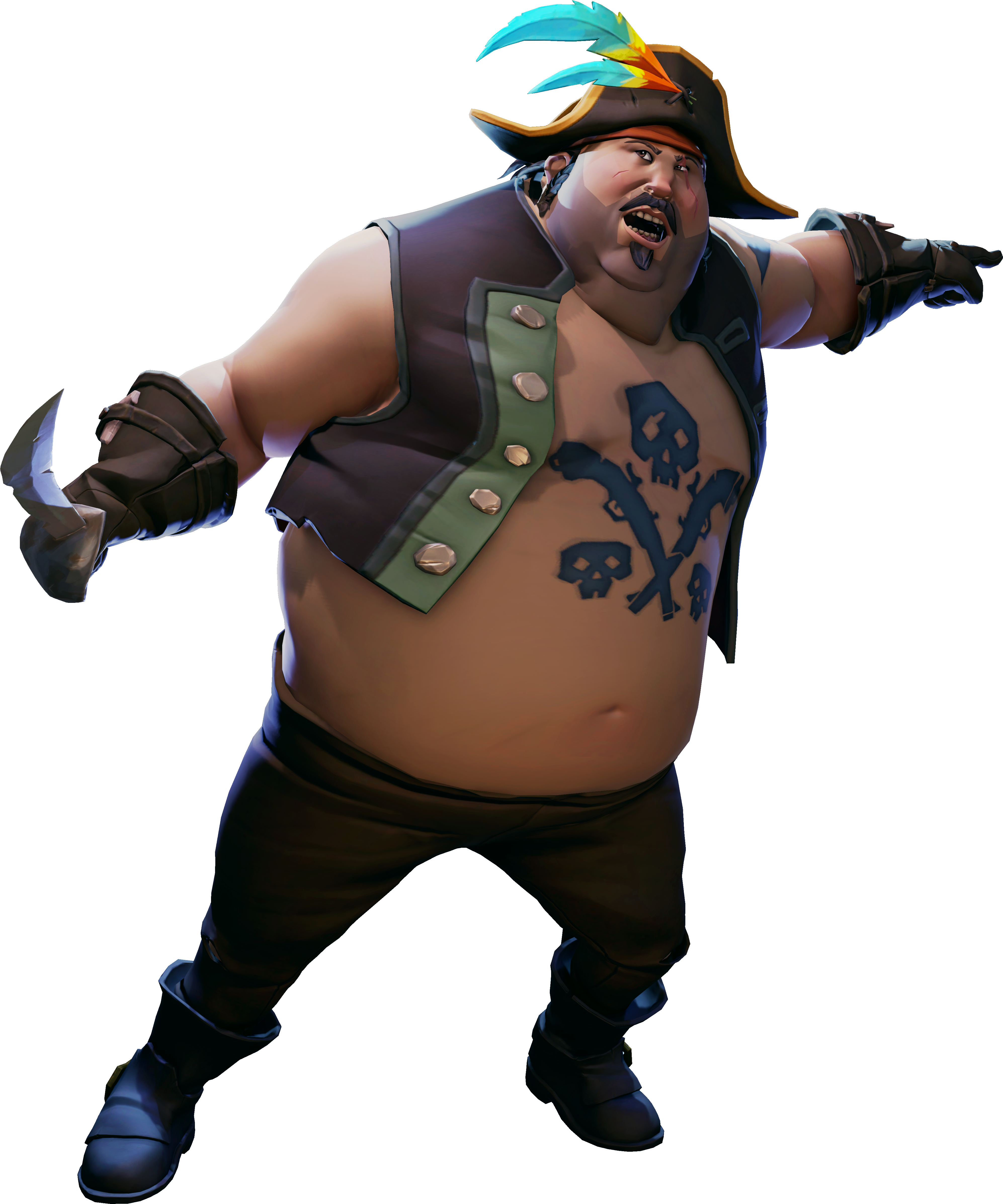 Sabre *wuuf* - Sea Of Thieves Characters (6126x5520), Png Download