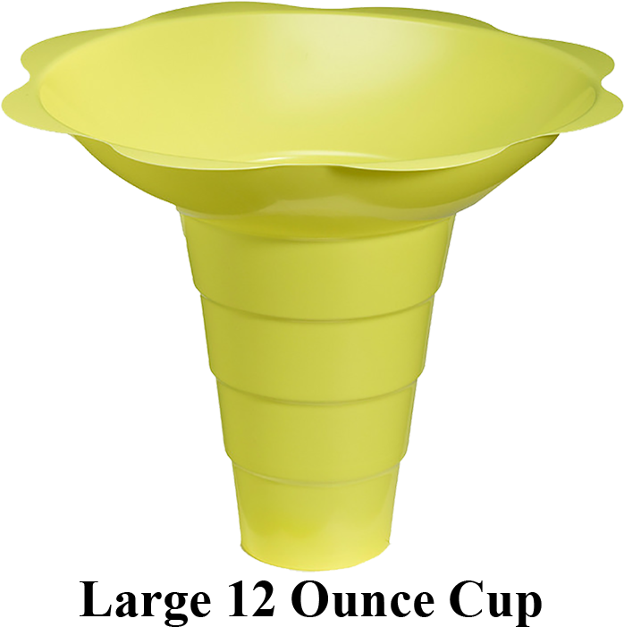 Flower Cups In Assorted Colors - Flowerpot (697x711), Png Download