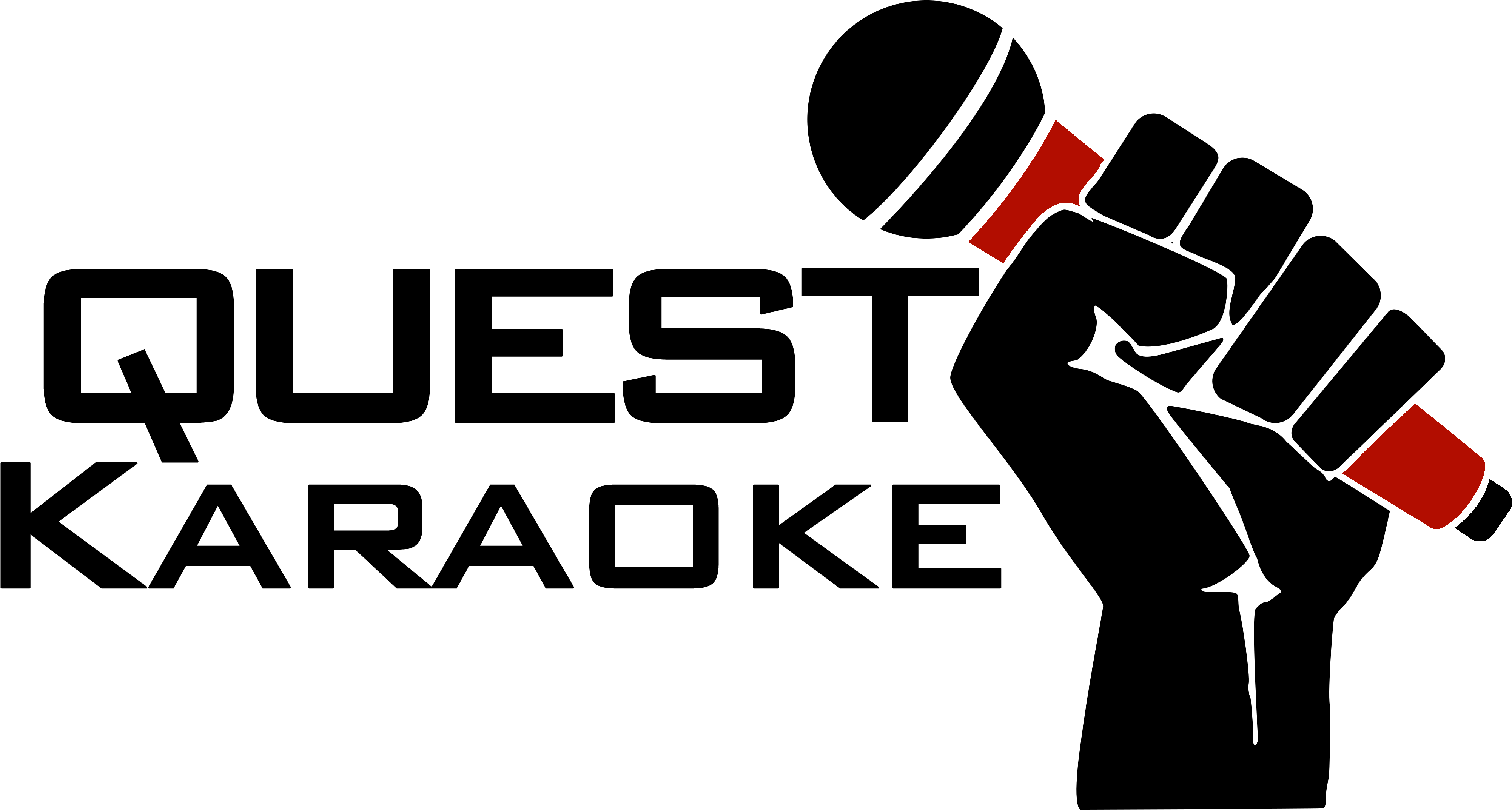 Quest Karaoke Is A Full Service Karaoke Provider Based - Fist (4144x2145), Png Download