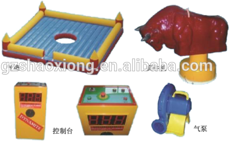 Details Of Inflatable Mechanical Bull Rodeo - Soccer-specific Stadium (584x300), Png Download
