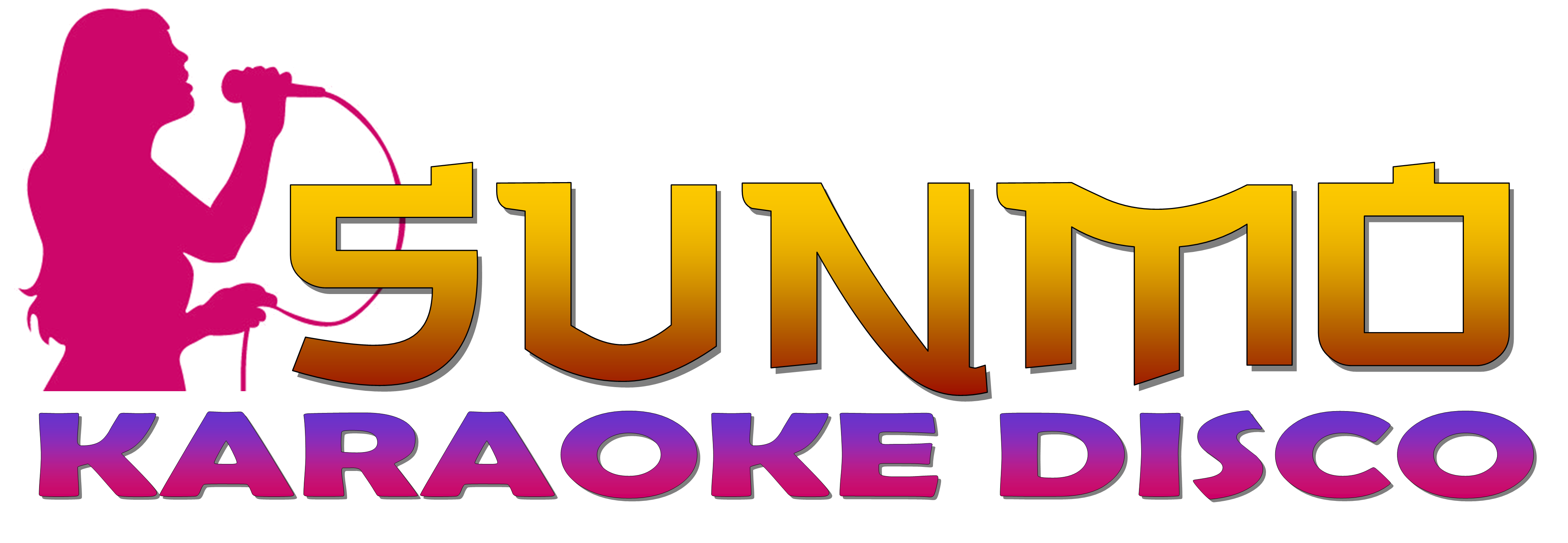 Karaoke Logo Png - Female Singer Pink Shower Curtain (4247x1470), Png Download