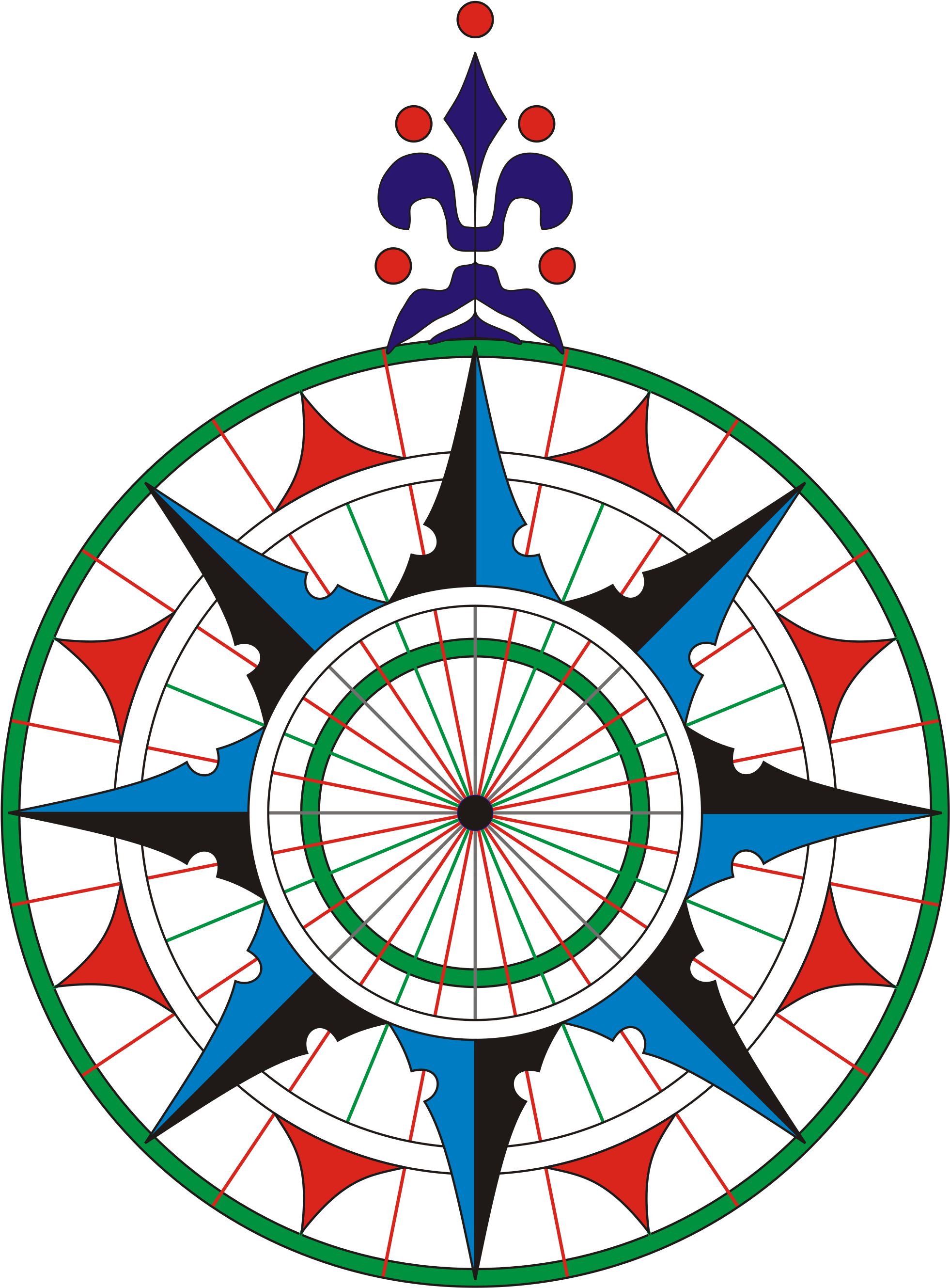 Open - Compass Rose (2000x2682), Png Download