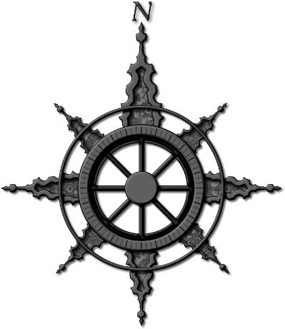 Antique Compass Drawing Png - Clip Art (427x500), Png Download