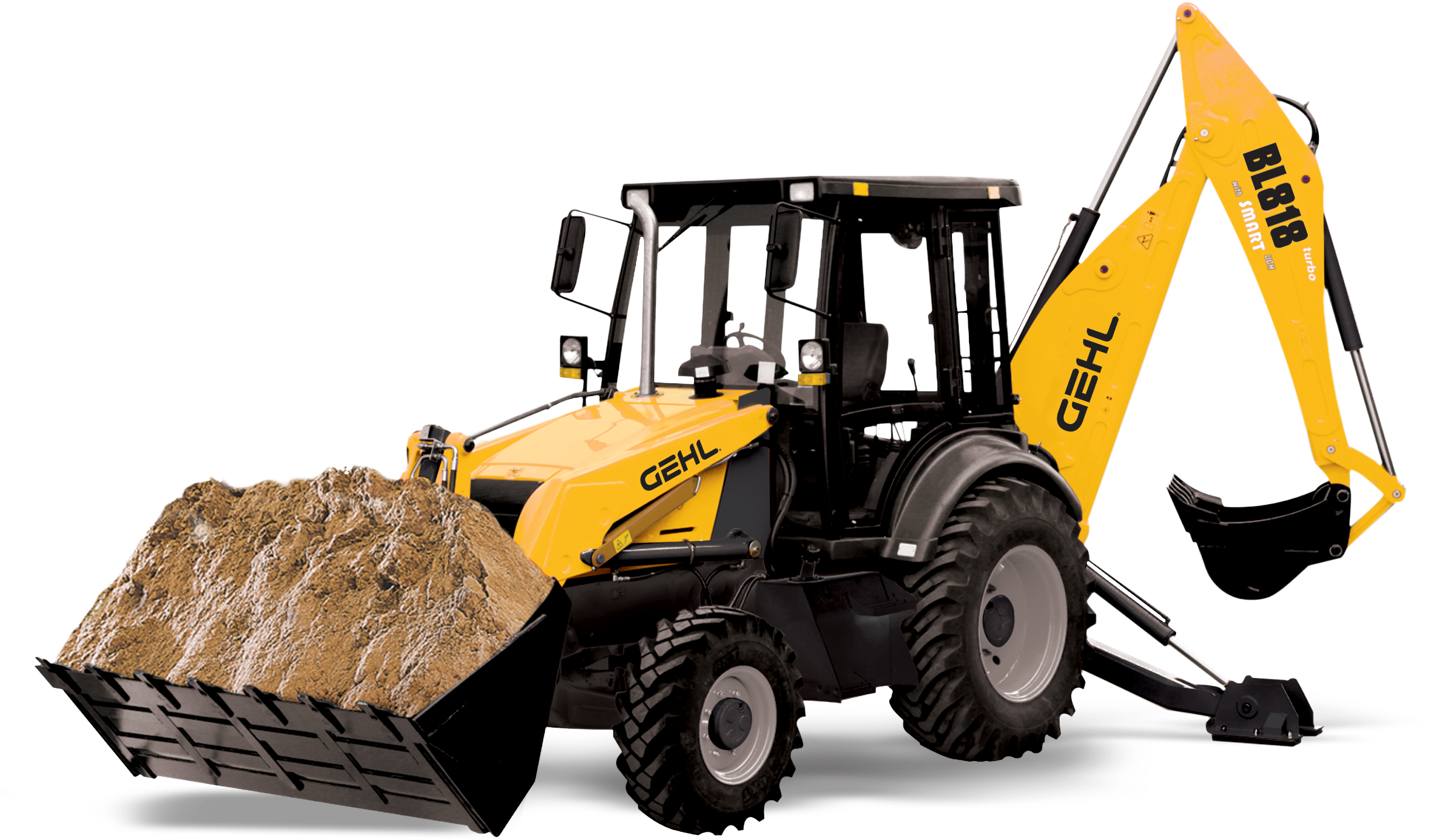 Bl 818 Center Mount-1 Web - Manitou Terex Tlb740s Backhoe Loader (2474x1561), Png Download