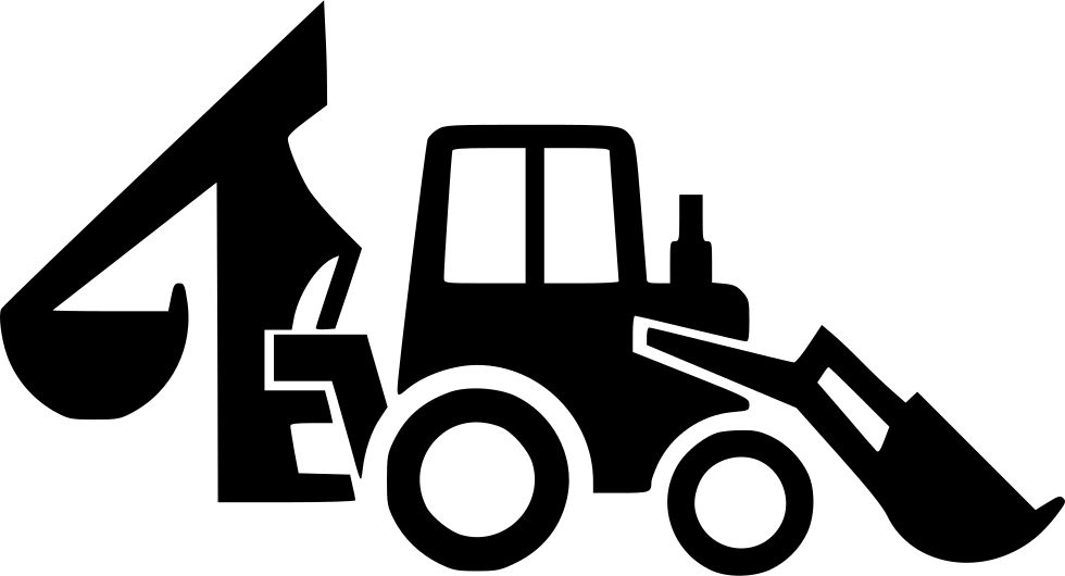 Png File Svg - Backhoe Loader Icon Png (980x530), Png Download