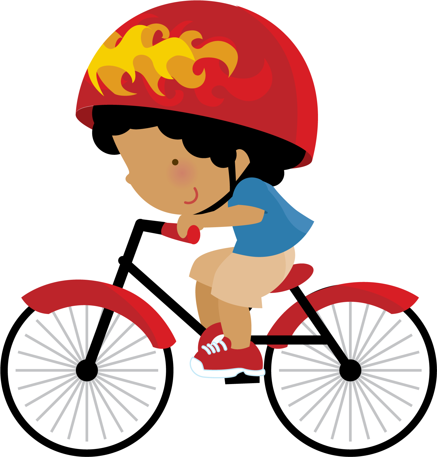 Kids Bike, Bicycle Painting, Bicycle Art, Doodle People, - Menino Na Bicicleta Desenho Png (1722x1803), Png Download