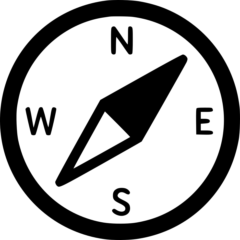 Compass South North West East Navigation Comments - North South East West Icon Png (980x980), Png Download