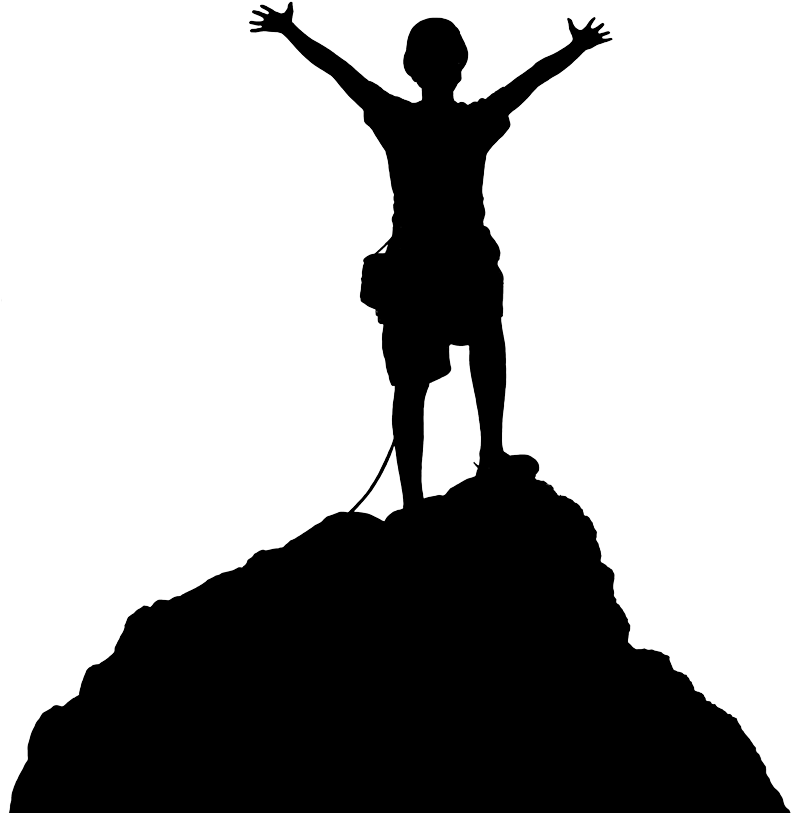 Learn The Top Tips For Hiking, Mountaineering & More - Hiker On Mountain Clipart (800x840), Png Download