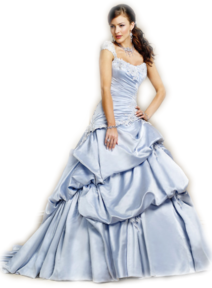 Tubes Femmes - Trendy Wedding Dresses Colors (428x582), Png Download