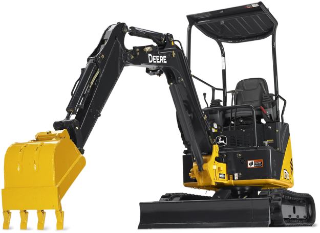 17d Excavator - John Deere 17d (642x462), Png Download