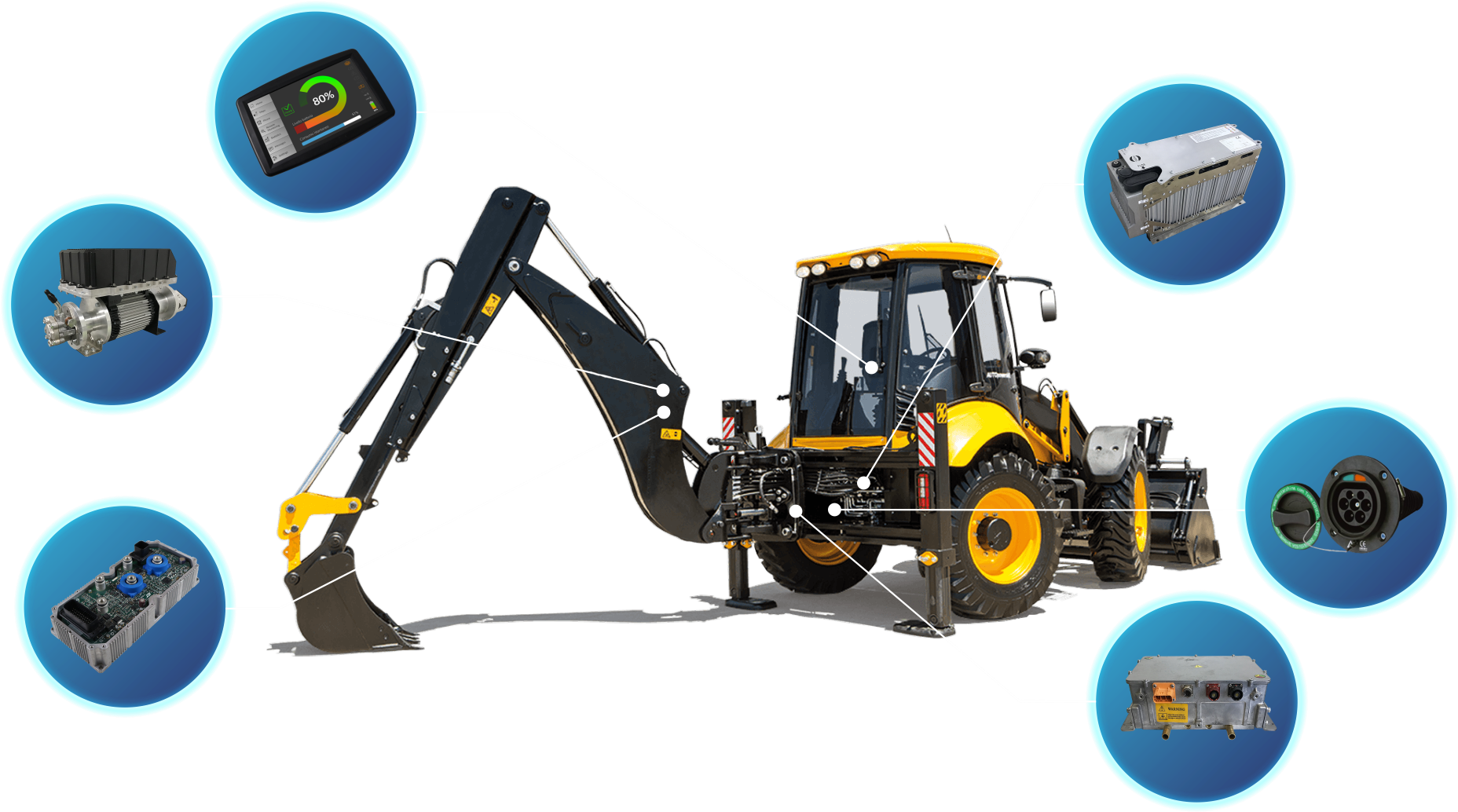 Back To Others - Backhoe Loader (1862x1042), Png Download