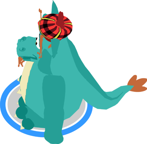Loch Ness Costume Side View In-game - Loch Ness (491x480), Png Download