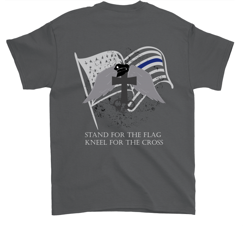 Stand For The Flag, Kneel For The Cross T-shirt - T-shirt (1000x1000), Png Download