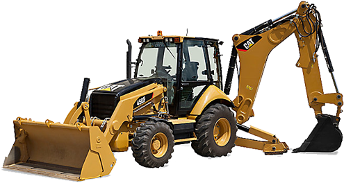 Cat - Cat Backhoe (500x350), Png Download