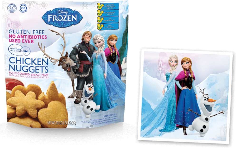 Anna & Elsa-inspired Disney® Frozen© Nuggets - Disney Nugget (1000x706), Png Download