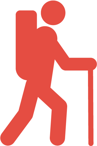 004-hiking - Boy Scout Silhouette Png (500x500), Png Download