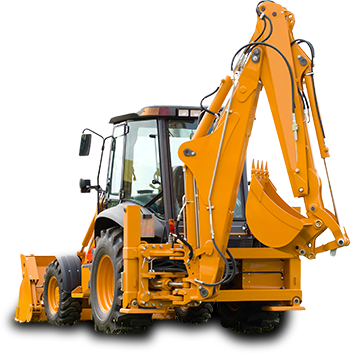Backhoe With Hydraulic Cylinders - Draper 63880 Wb4 12/24v Flexible Spigot Base Rotating (351x354), Png Download