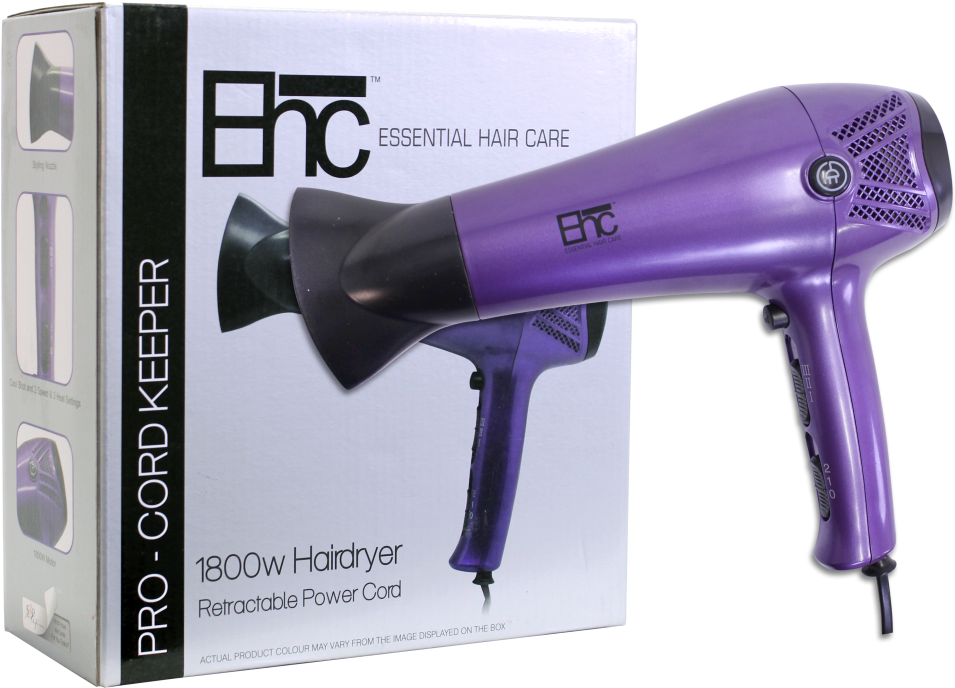 Pro-cord Keeper 1800w Hair Dryer - Ehc Procord Keeper 1800w Hairdryer (1024x746), Png Download