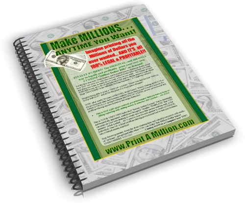 The Only “print Your Own” Million Dollar Bills Of It's - Spiral (500x414), Png Download