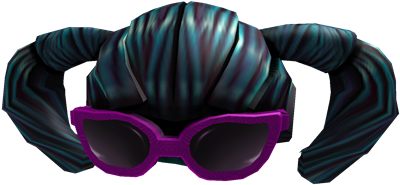 Retro Pigtails And Glasses - Roblox (420x420), Png Download