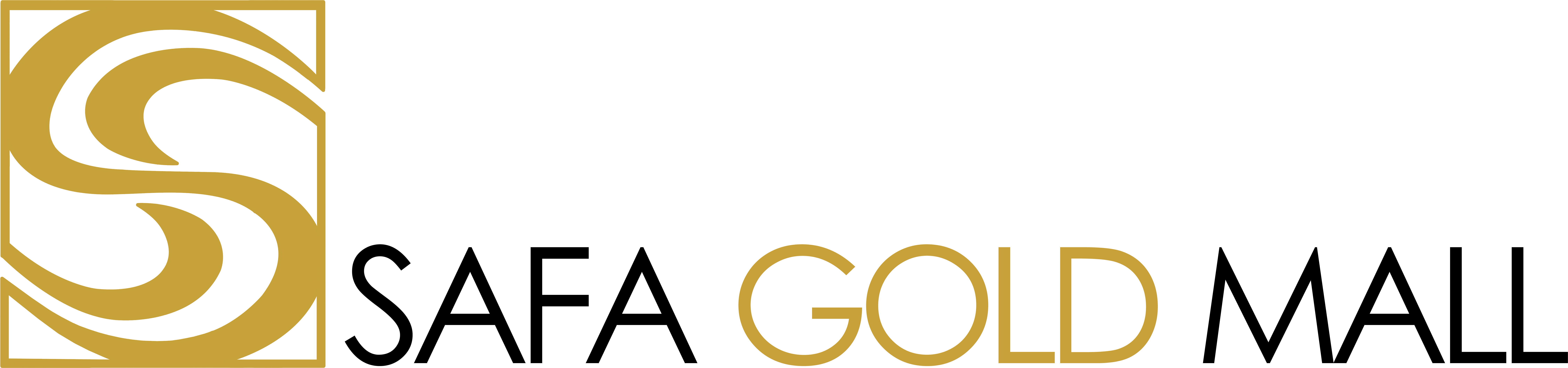 Safa Gold Mall Logo Safa Gold Mall (9540x2717), Png Download