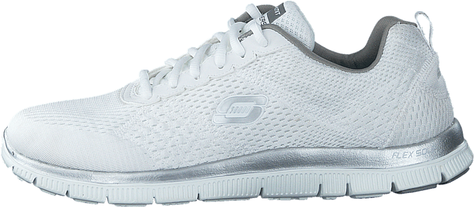 Skechers Flex Appeal - Skechers Women's Flex Appeal - Obvious Choice White (705x705), Png Download