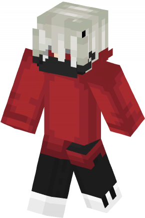 Minecraft Skull Boy Skin (289x440), Png Download
