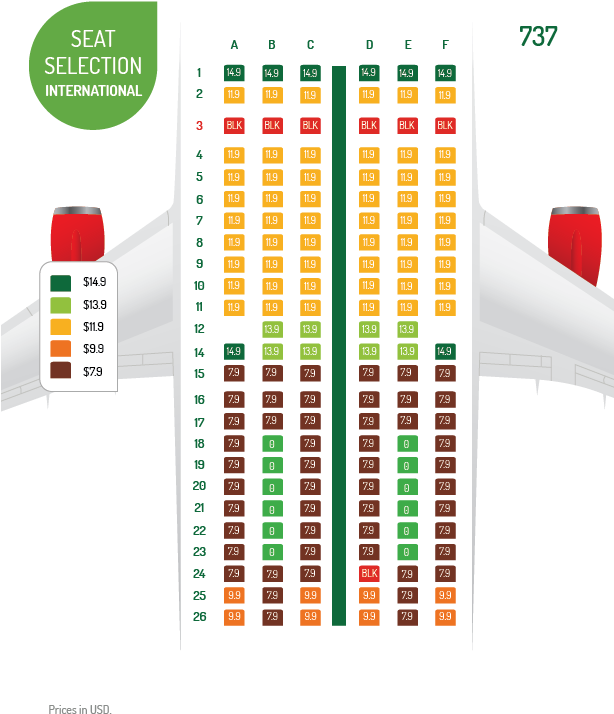 Our Fees And Charges - Asientos De Avion Vivaaerobus (613x793), Png Download