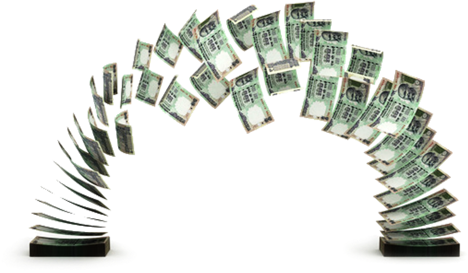 Indian Money Transfer Png (1024x640), Png Download