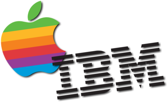 Apple Vs Ibm Logo - 43w4419 Ibm 4x Infiniband Pass-thru Module (595x386), Png Download
