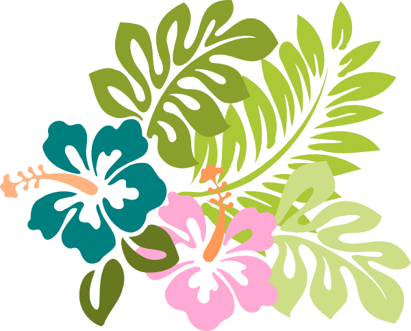 Hibiscus Clip Art (600x483), Png Download