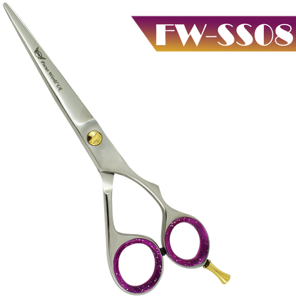 Fw®- Professional Hair Cutting Scissors Shears Barbers - Scissors (498x435), Png Download