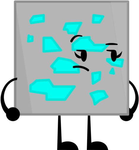 Diamond Ore 5 - Twisted Turns Reboot Diamond Ore (484x505), Png Download