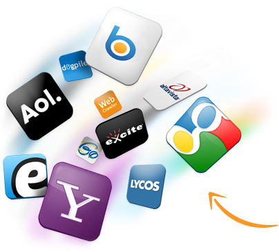 Submit Your Site For Free - Logos Google Bing Yahoo Png (410x370), Png Download