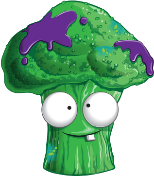 Shoccoli - Moldy Veg Grossery Gang (354x406), Png Download