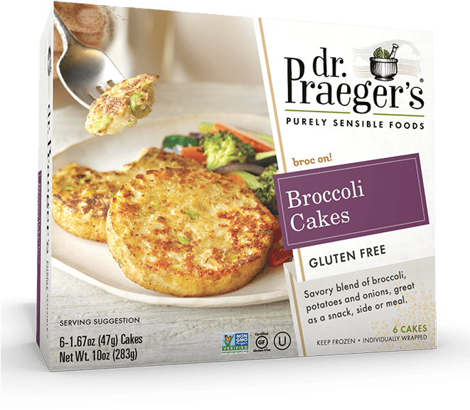 Praeger's Broccoli Cakes - Dr Praegers Brussels Sprouts Cakes - 6 Pack, 1.67 Oz (660x660), Png Download