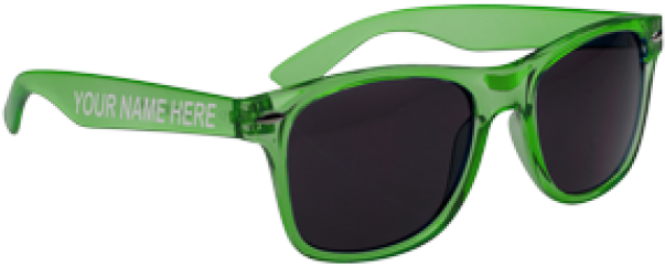 Sunglasses Png Transparent - Custom Sunglasses - Translucent Blue Malibu (630x552), Png Download