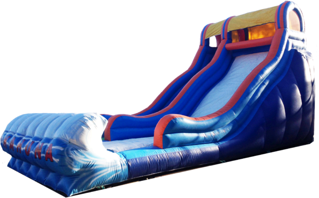 20ft Kahuna Wave Slide - Inflatable (640x480), Png Download