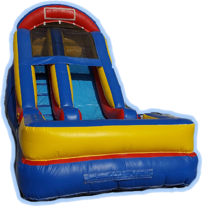 16ft Premium Waterslide - Waterslide-2 (12 Inch Mix) (722x723), Png Download