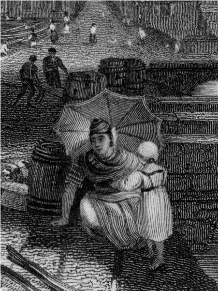 Mother And Daughter - Painting (600x600), Png Download